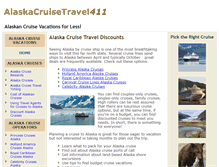 Tablet Screenshot of alaskacruisetravel411.com